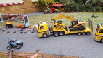 BRUDER RC toys excavator crash! Bruder video for kids!-UCByC