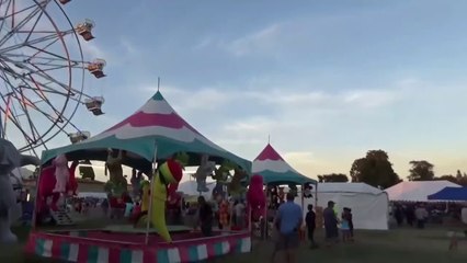 Visit at the Fair Carnival Happy and Scared 4 Year Old Rides Roller Coasters Video for Kids-4-3m-rje1