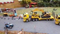 BRUDER RC toys excavator crash! Bruder video for kids!-UCByCh
