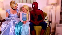 Frozen Elsa Turns into a BAD BABY! w_ Spiderman Pink Spidergirl Joker Anna! Funny Superhero Video  -)-xW