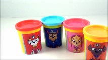 LEARN COLORS with Paw Patrol! NEW Paw Patrol Toy Surprise Eggs! Nick Jr Play doh Surprise Cans-v1ltgnOo9