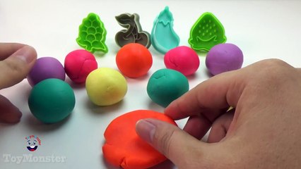 Learn Colors Fruits Sorting Pie Play Doh Balls Strawberry Molds Creative Kid Fun SparkleSp