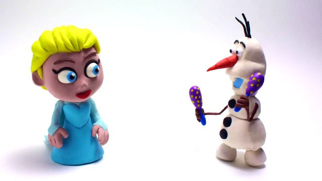 Elsa & Olaf Stop motion playdoh animation Frozen disney claymation video-jKouua1l
