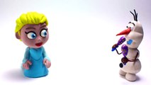 Elsa & Olaf Stop motion playdoh animation Frozen disney claymation video-jK