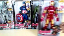 Superhero Marvel - Titan hero Tech -  Hulk vs Iron Man, Ultron, Captain America #SurpriseEggs4k-LtcplI