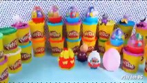 [Litado] Play Doh Hello Kitty Surprise Eggs Peppa Pig Donald Duck Disney for little kids *