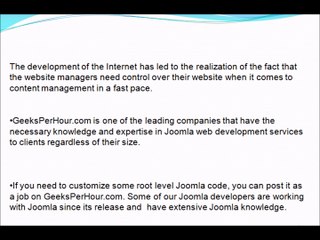 Hire Joomla Developer