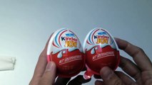 3 Kinder Joy Surprise Eggs Unwrapping Toys and Chocolate Ferrero--K