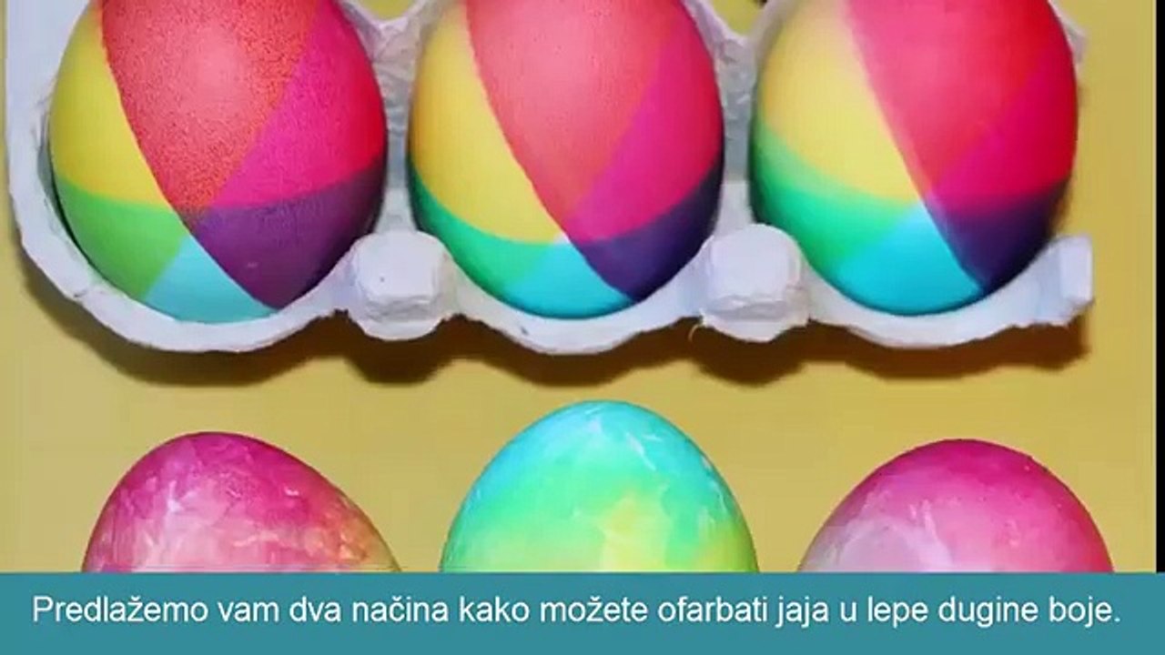 Ofarbati jaja u dugine boja