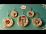 DIY, Cómo hacer Adornos Vintage para el Árbol de Navidad, Vintage Christmas Tree Ornaments