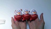 3 Kinder Joy Surprise Eggs Unwrapping Toys and Chocolate Ferrero--KXF