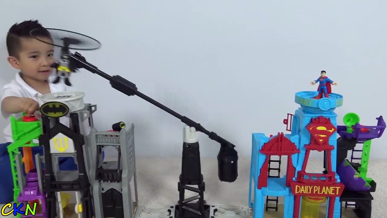 Epic Batman Superman Fight Super Hero Flight City Playset Unboxing With Ckn Toys-6qa