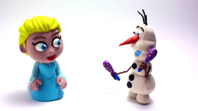 Elsa & Olaf Stop motion playdoh animation Frozen disney claymation video-jKouua1