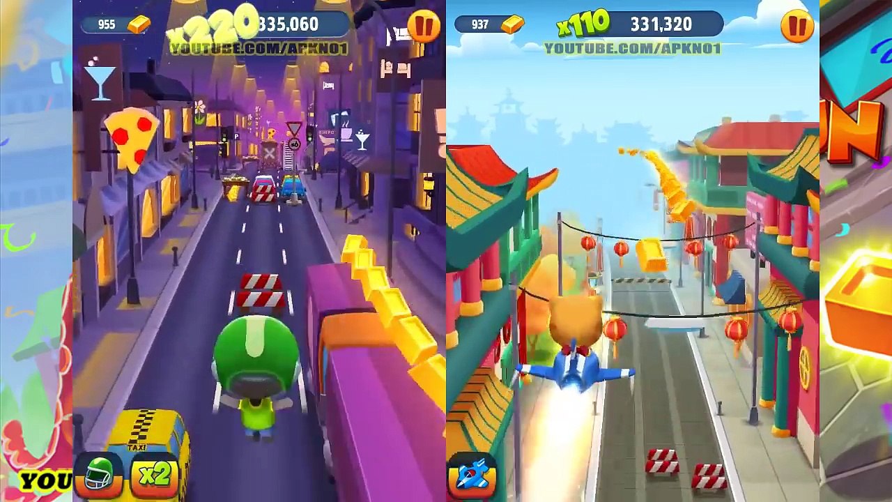 Talking Tom Gold Run Android Gameplay - Talking Tom VS Talking Ginger VS Talking Hank Ep 2