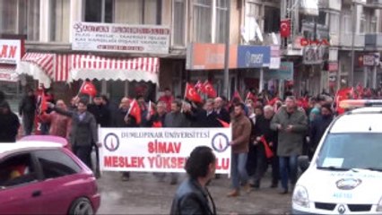 Kütahya Simavlılar Çanakkale Şehitleri Için Yürüdü