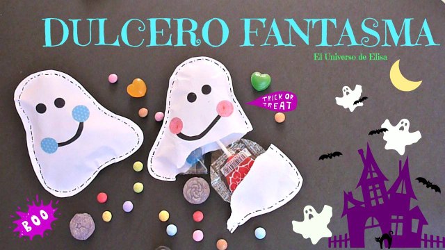 Cómo hacer Dulceros para Halloween, Dulcero Fantasma, Manualidades para Halloween