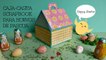 Caja de Regalo para Pascua, Caja Casita Scrapbook para Huevos de Pascua, Manualidades para Pascua