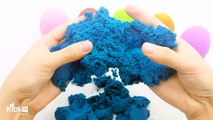 Learn Colors with Kinetic Sand Surprise Eggs Fish Sea Animal Molds Kids TV Channel