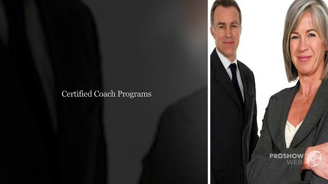 Certified Coach Programs