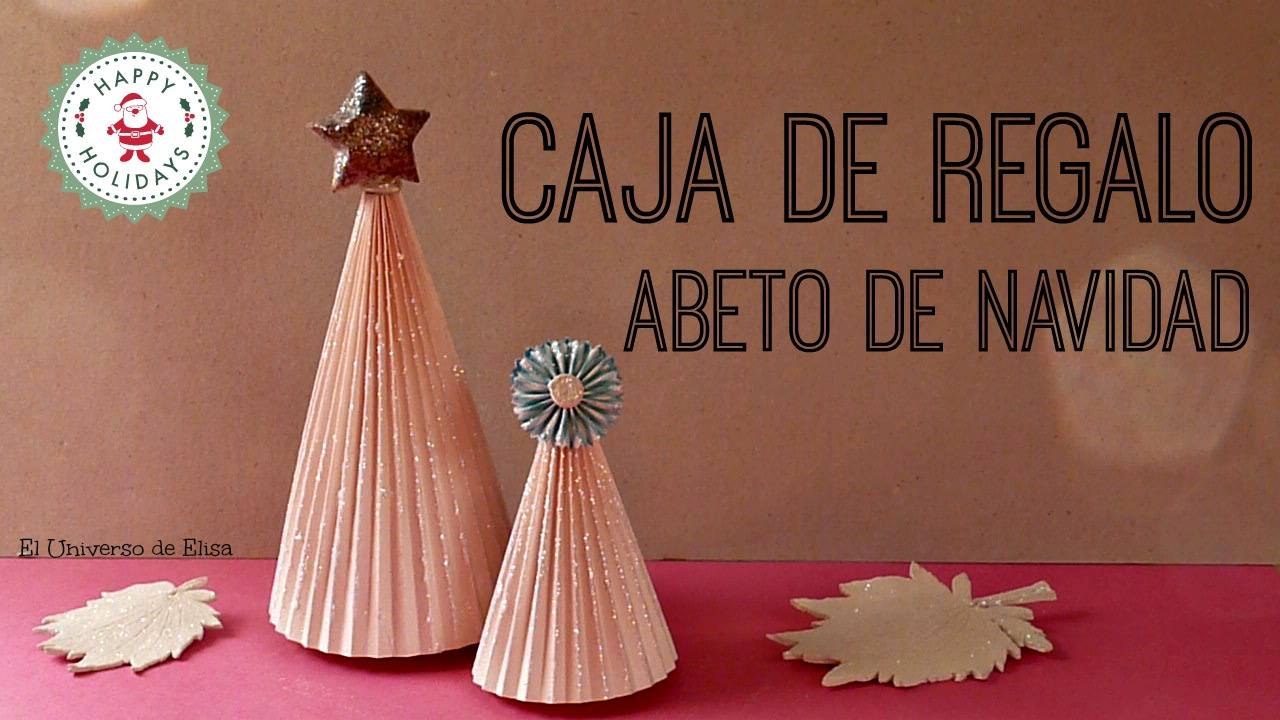 Cómo hacer Cajas de Regalo para Navidad, Caja Abeto, Manualidades para Navidad, Decoración