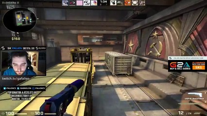 CS:GO - FALLEN INHUMAN 1v4 CLUTCH