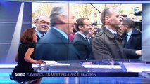 Emmanuel Macron et François Bayrou en meeting à Reims