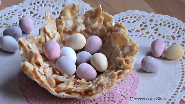 Nidos de Chocolate y Cereales, Recetas para Pascua, Manualidades para Pascua
