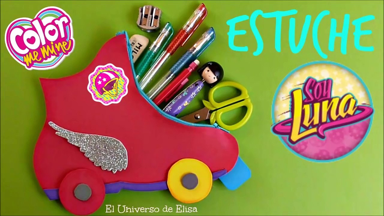 Patín Portalápices Soy Luna, Estuche - Lapicera Soy Luna, Manualidades Soy Luna