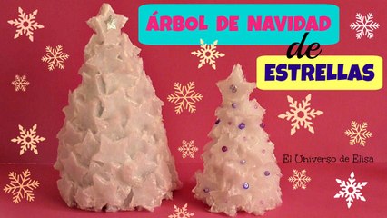 Diy, Manualidades Navideñas Fáciles, Cómo hacer un Árbol de Navidad con Estrellas, Navidad