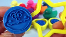 Glitter Play Doh Ducks with Molds Fun Cars Learning Colours for Kids