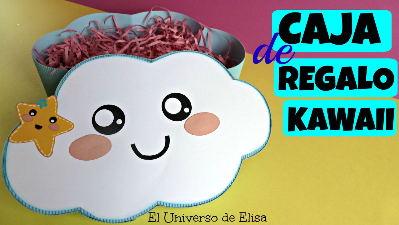 Kawaii Diy, Caja de Regalo Nube Kawaii, Manualidades Kawaii, kawaii Gift Box
