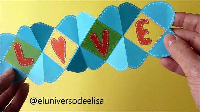 Tarjeta para San Valentín, Tarjeta desplegable, Regalos para San Valentín