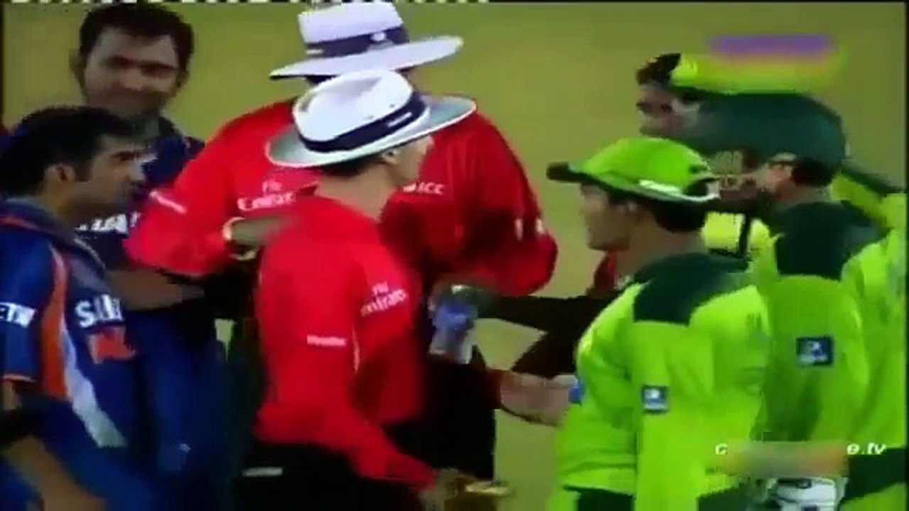 Best cricket fight between india vs Pakistan--India vs Pakistan best match ever - YouTube