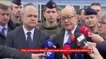 Homme abattu à Orly : Jean-Yves Le Drian salue 