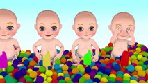 Baby Doll Bath Time With Candy Learn Colors ICE CREAM - The Ball Pit Learning Colours