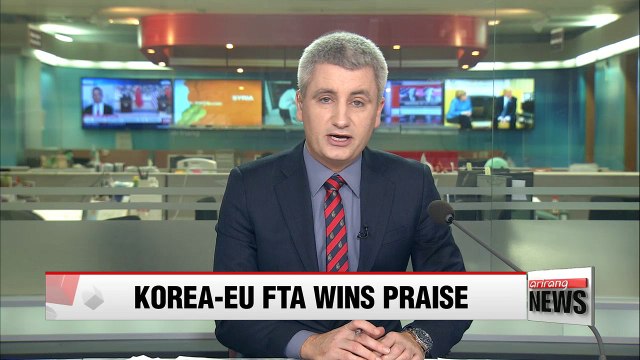 German leader touts success of Korea-EU free trade deal