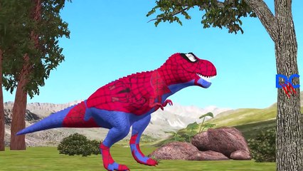 Superheroes Spiderman Hulk Vs Animals Shark Gorilla King Kong Dinosaurs Finger Family Nurs