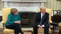 Le moment très gênant entre Merkel et Trump
