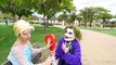 Is Spiderman CHEATING on Frozen Elsa w/ Cinderella? Joker Dance Prank w/ Black Maleficent