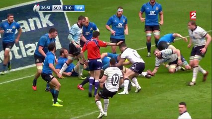6 Nations 2017 - Ecosse-Italie (10-0) : l'essai de Finn Russell qui confirme la domination écossaise