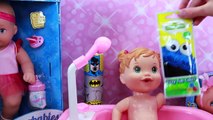 Baby Alive Bath Time Color Change Water Bubble Bath ❤ Surprise Fizz Egg & FOAM Soap Disney