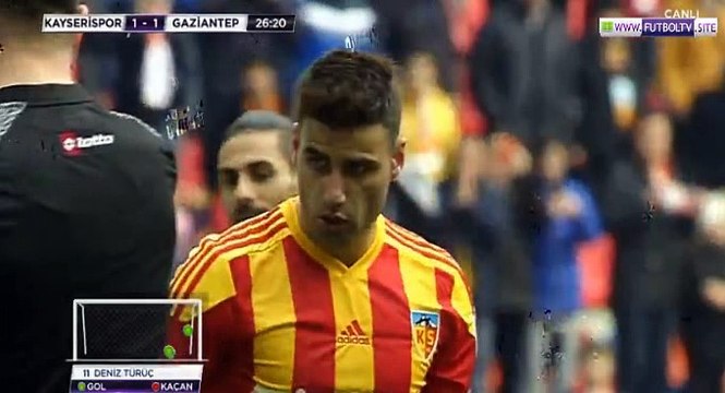 Deniz Turuc (Penalty) Goal HD - Kayserispor	2-1	Gaziantepspor 18.03.2017