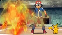 Pokemon X and Y Episode 44 Ash Fletchinder VS Koruni Lucario Mega Evolution Win Evolution