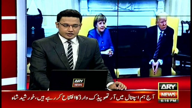 Donald Trump refuses to shake Angela Merkel's hand