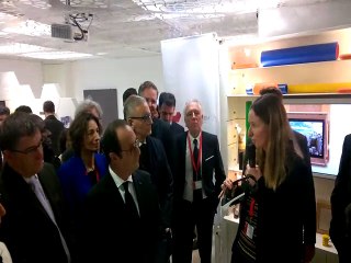 François Hollande en visite au CEA à Grenoble