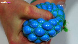 How To Make Squishy Mesh Slime Balls - Hooplakidz How To-QGCvzurimck