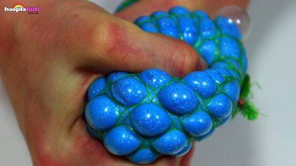How To Make Squishy Mesh Slime Balls - Hooplakidz How To-QGCvzurimck