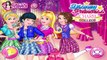 Disney Princess Elsa Cinderella Aurora and Snow White Charm College Dress Up Game for Kids