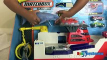 Matchbox Mission Marine Rescue Shark Ship with Disney Cars Lightning McQueen Mater Lemons