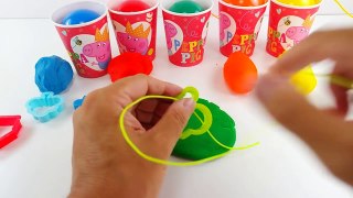Peppa pig Learn Colors with Play Doh for Kids Modelling Clay Molds Fun and Creative-Oq0CNJfL5us